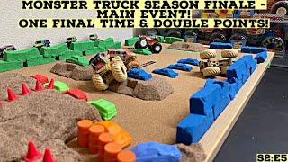 DIECAST MONSTER TRUCK RACING SEASON FINALE! THE PIT MAIN EVENT! WHO WILL BE CHAMPION? #diecastracing