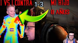 Mortal Kombat X : 1 vs 1 Contra Mi Hijo de 8 Años (Me Humillo) HD