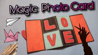 How To Make Magic Photo Card || Magic Photo Card Tutorial || #handmadecards  || #diy