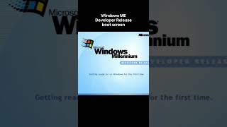 Windows ME Developer Release boot screen