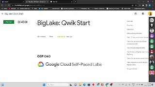 Big Lake Qwik Start || Level 2 Challenge Solution.