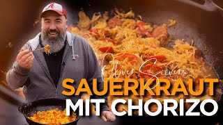 SAUERKRAUT MIT CHORIZO PFANNE als Hauptgericht oder Beilage