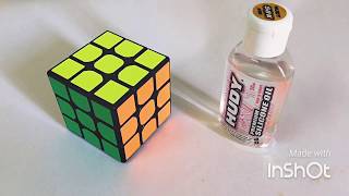 How to lube your Rubik's cube with Hudy 50k silicone oil(similar with traxxas 50k)