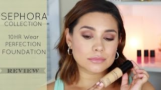 Sephora Collection 10HR Wear Perfection Foundation | Review & Demo | Lulubella83