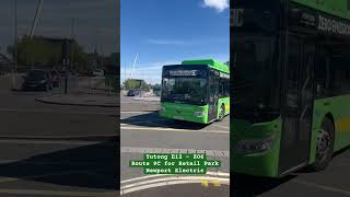 Newport Electric - Yutong E12 (Z06): Route 9C for Retail Park