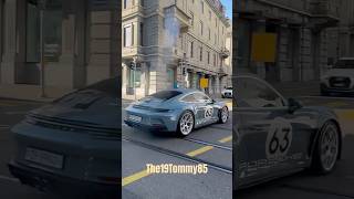 NEW Porsche 911 S/T in Zürich 🩵🤍 #shorts #automobile #richlife #youtubeshorts #luxury #rich #fast