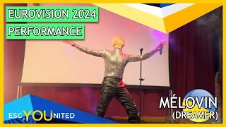 MELOVIN Performs "Dreamer" at Ukrainian Malmo Party | Vidbir 2024