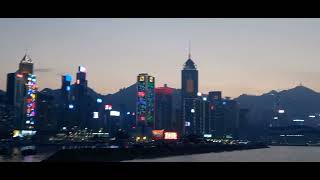 NIGHT VIEWS FROM VICTORIA HARBOUR, HONG KONG