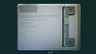 "Termination Letter" | Starfield
