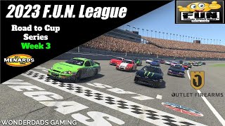 WonderDads Gaming: iRacing 2023 FUN League Road to Cup Season Race 3 at Las Vegas