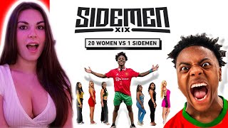 20 WOMEN VS 1 SIDEMEN: SPEED EDITION (LAUREN ALEXIS REACTS)