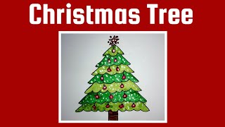 christmas painting tutorial easy  | Christmas Tree