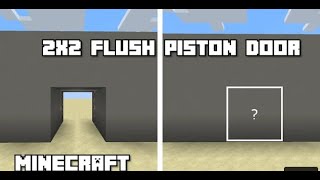 How To make a perfect double piston flushed door! #minecraft #minecraft hacks