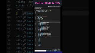 Cat In HTML And CSS #catvideos #catshorts