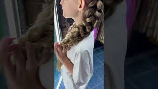 3д косы на резинках/ съемные косы #hairstyle