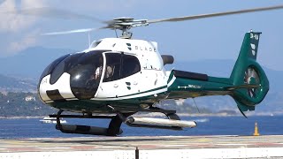 Stunning Airbus Helicopters H130 (EC130) AS350 takeoff & landing at Monaco | #helicopter