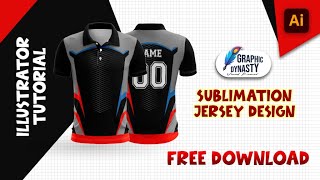 Sublimation Jersey Design | Adobe Illustrator | Tutorial | Sublimation Printing