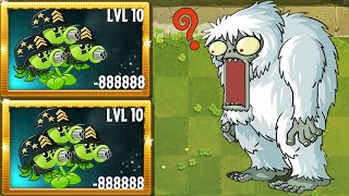 PvZ 2 Challenge - Which Plant Can Detroy 99 Treasure Yeti With 1 Plant Food ？