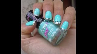 Video tutorial #110 Nail art latte-menta con french di strass argento- By Flaylook