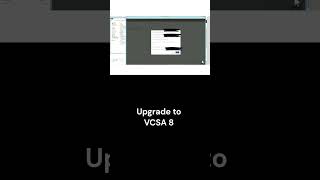 Upgrade VMware vCenter Server Appliance (VCSA) to version 8 - walkthrough #shorts