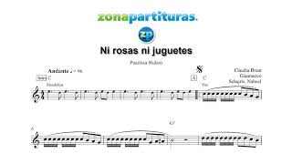 Partitura "Ni rosas ni juguetes" Paulina Rubio