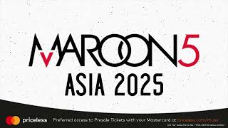 Maroon 5 Asia Tour 2025 in Manila