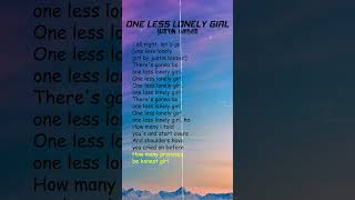 Justin Bieber - One Less Lonely Girl (Lyrics) #shorts