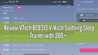 Review VTech BC8313 V-Hush Soothing Sleep Trainer with 200+ Stories/Songs/Sounds & Sleep Program. Po