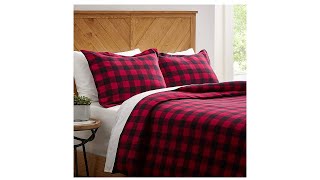 Stone & Beam Rustic Buffalo Check Flannel Duvet Cover Set 2022