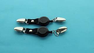 New Design Retractable Badge Reel Suspender Clip Hot Sales