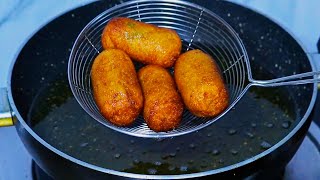 If you have bread & potato at home you can make this crispy and yummy recipe.