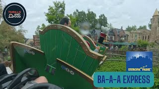 Ba-a-a Express Roller Coaster On-Ride POV | Europa Park