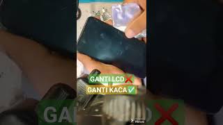 RETAK SEDIKIT GK NGARUH,GANTI KACA LCD TANPA HARUS GANTI LCD