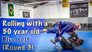 Rolling with a 50 year old Blue Belt