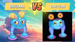 Original vs Cartoon [My Singing Monsters] WUBBOX TV