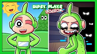 🌈 This CUTE game is actually SCARY | Dipsy Plays Roblox The Adventures of John and Mark