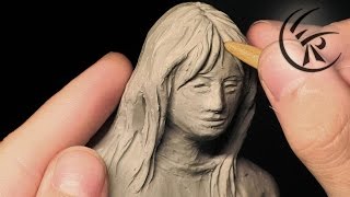 Sculpting "Girl Face" ►► Timelapse