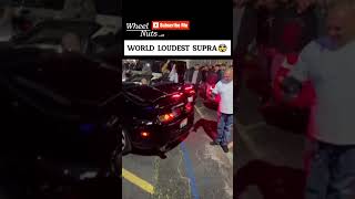 Worlds Loudest Supra 2 Step GONE WRONG!!!#viralshort#automobile#fyp#foryou#carwow#flame place#supra