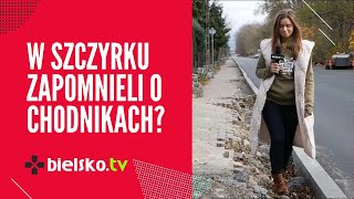 Zapomnieli o chodnikach w Szczyrku. Teraz szybko naprawiają błąd