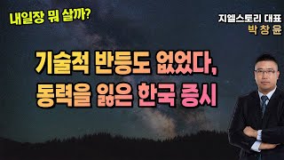 [내일장 뭐 살까?] 기술적 반등조차도 없었다, 동력을 완전히 잃은 한국 증시 | 박창윤 대표 | 주식 | 주가 | 투자 |