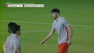 Syracuse Men's Soccer vs. Wake Forest Highlights (ACC Championship First Round)