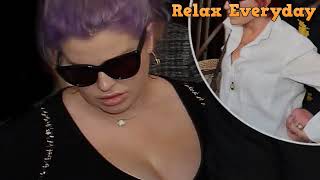 Pregnant Kelly Osbourne Wears Low Cut Black Dress Out With Sharon & Ozzy In London