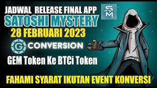 3 CARA PARTISIPASI DI EVENT CONVERSION SATOSHI MYSTERY - Convert GEM Token Ke BTCi Token