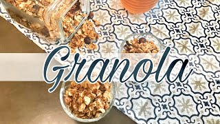 Coconut,peanut butter granola recipe |  طريقة غرانولا الفول السوداني،زيت جوز الهند