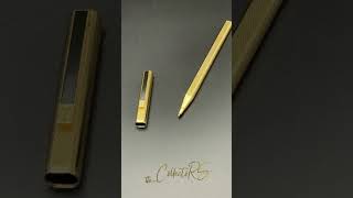 Dunhill Oval Rollerball Pen Gold-Plated With Lasquer Clip