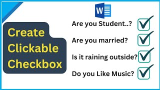 How to insert checkbox in ms word