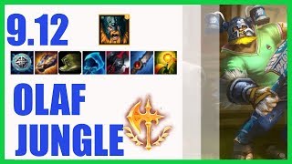 Olaf Jungle Ranked Challenger Build 9.12 - KR Challenger