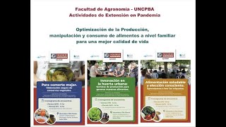 Facultad de Agronomía UNCPBA Actividades de extensión en Pandemia