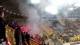 SG Dynamo Dresden - VfL Osnabrück Pyro und Tumult