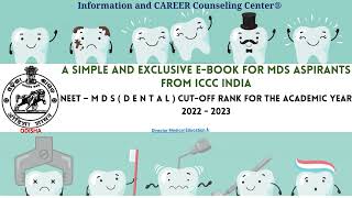 Odisha MDS CUT OFF |Director Medical Education & Training,Orissa- DMET  & Seat matrix| #mds #dental